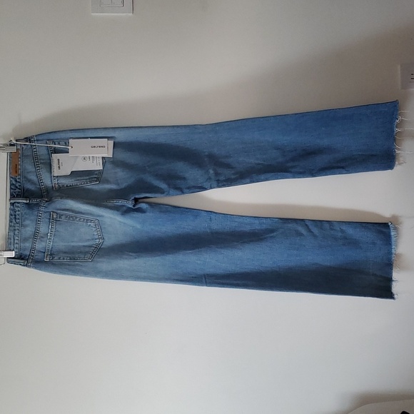 NWT GRLFRND Carla Super High-Rise Bell Jean in Gonna Fly Now sz 28 - Picture 8 of 16